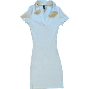 H&M Mini Dress With Collar Womens XXS